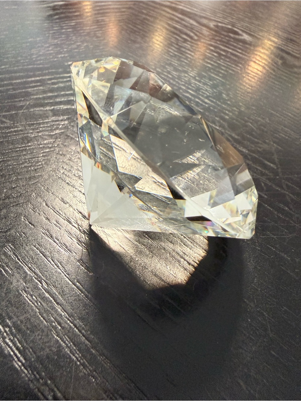 Clear Faceted Crystal Décor Accent - Home Accents Decor